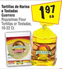 El Super Guerrero Riquisimas Flour Tortillas or Tostadas offer