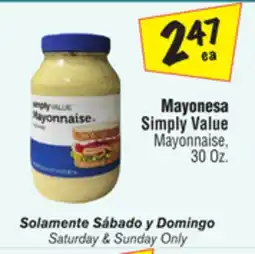 El Super Simply Value Mayonnaise offer