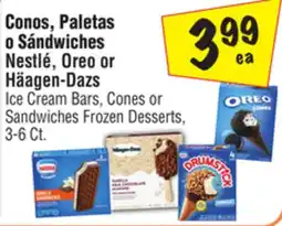 El Super Nestlé, Oreo or Häagen-Dazs Ice Cream Bars, Cones or Sandwiches Frozen Desserts offer