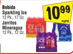El Super Bebida Sparkling Ice 12 Pk., 17 Oz. Jarritos Mineragua 12 Pk., 12 Oz offer