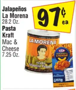 El Super La Morena 28.2 Oz. Pasta Kraft Mac & Cheese 7.25 Oz offer