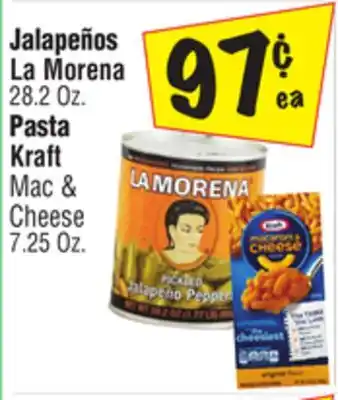 El Super La Morena 28.2 Oz. Pasta Kraft Mac & Cheese 7.25 Oz offer