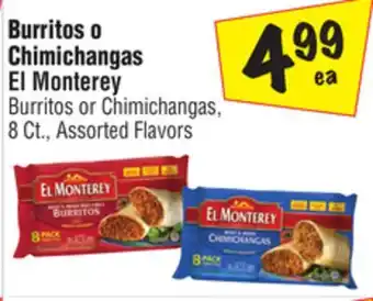 El Super Burritos or Chimichangas offer
