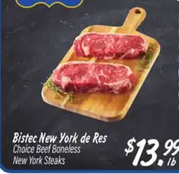 El Super Boneless New York Steaks offer
