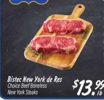 El Super Boneless New York Steaks offer