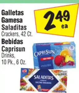 El Super Crackers, 42 Ct., Caprisun Drinks, 10 Pk., 6 Oz offer
