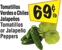 El Super Tomatillos or Jalapeño Peppers offer
