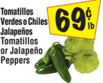 El Super Tomatillos or Jalapeño Peppers offer