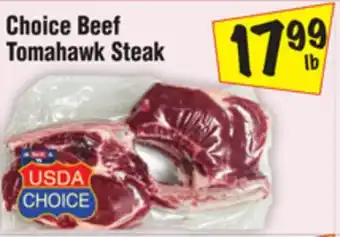 El Super Choice Beef Tomahawk Steak offer
