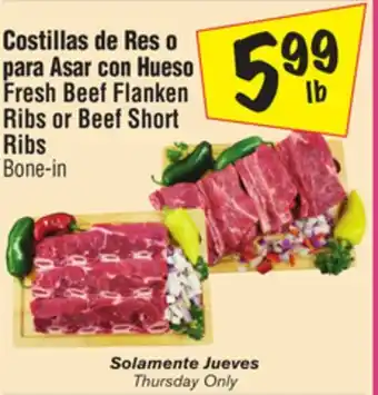 El Super Fresh Beef Flanken Ribs or Beef Short Ribs offer