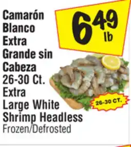 El Super Extra Large White Shrimp Headless offer