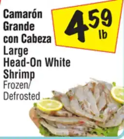 El Super Large Head-On White Shrimp offer