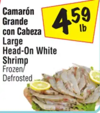El Super Large Head-On White Shrimp offer