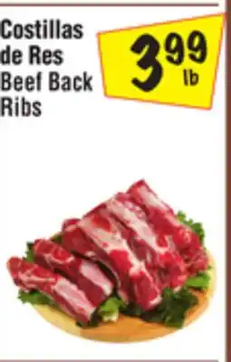 El Super Beef Back Ribs offer