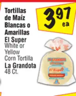 El Super White or Yellow Corn Tortilla offer