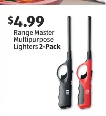 Aldi Range Master Multipurpose Lighters 2-Pack offer