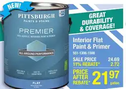 Menards Interior Flat Paint & Primer offer