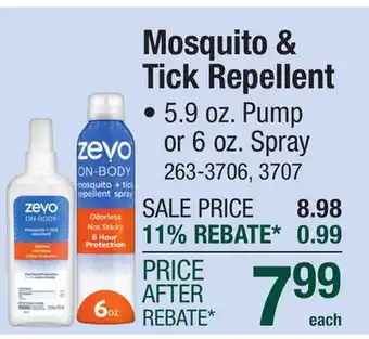 Menards Mosquito & Tick Repellent offer