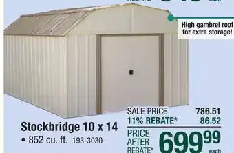 Menards Stockbridge 10 x 14 offer