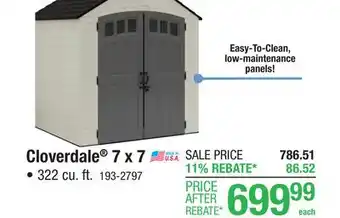 Menards Cloverdale 7 x 7 offer