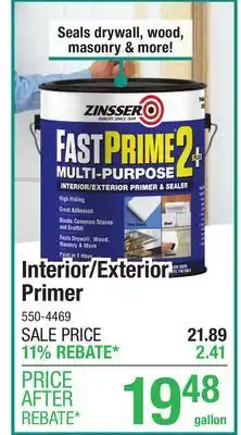 Menards Interior/Exterior Primer offer