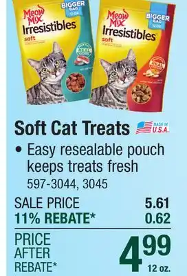 Menards Soft Cat Treats offer