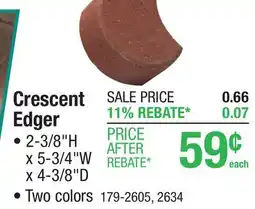 Menards Crescent Edger offer