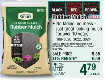 Menards Rubber Mulch offer