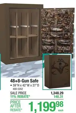 Menards 48+8-Gun Safe offer