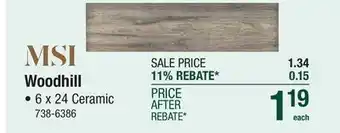 Menards Woodhill offer