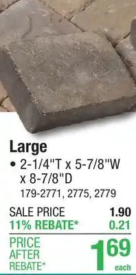 Menards Large Tumbled Belgian Pavers offer