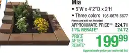 Menards Mia offer