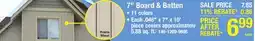Menards 7 Board & Batten offer