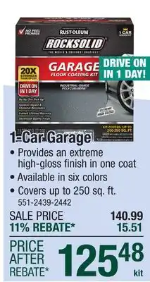 Menards 1-Car Garage offer
