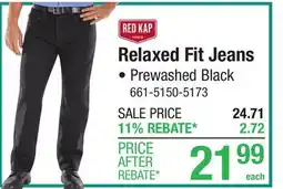 Menards Relaxed Fit Jeans offer