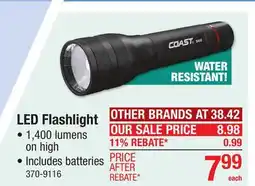 Menards LED Flashlight offer