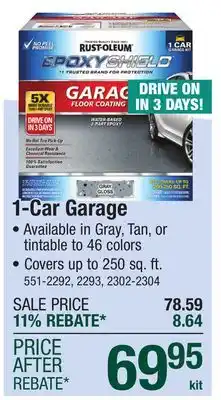 Menards 1-Car Garage offer