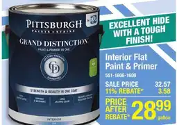 Menards Interior Flat Paint & Primer offer