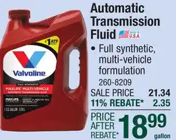 Menards Automatic Transmission Fluid offer