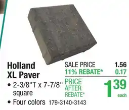 Menards Holland XL Paver offer