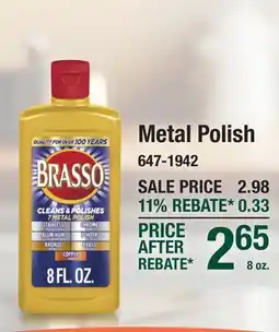 Menards Metal Polish offer