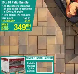 Menards 10 x 10 Patio Bundle offer