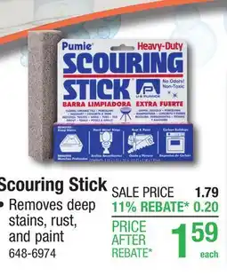 Menards Scouring Stick offer