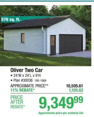 Menards Oliver Two Car offer