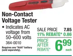 Menards Gardner Bender Non-Contact Voltage Tester offer