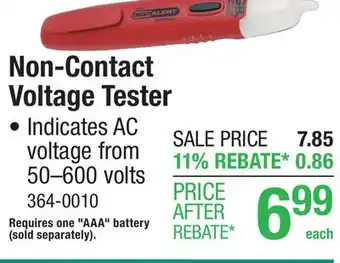 Menards Gardner Bender Non-Contact Voltage Tester offer