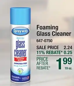 Menards Foaming Glass Cleaner offer