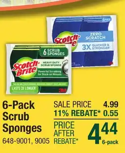 Menards 6-Pack Scrub Sponges offer