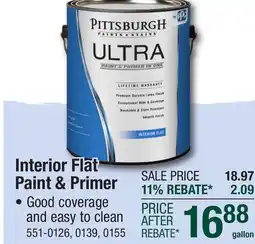 Menards Interior Flat Paint & Sprayer offer