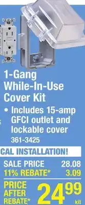 Menards 1-Gang While-In-Use Cover Kit offer